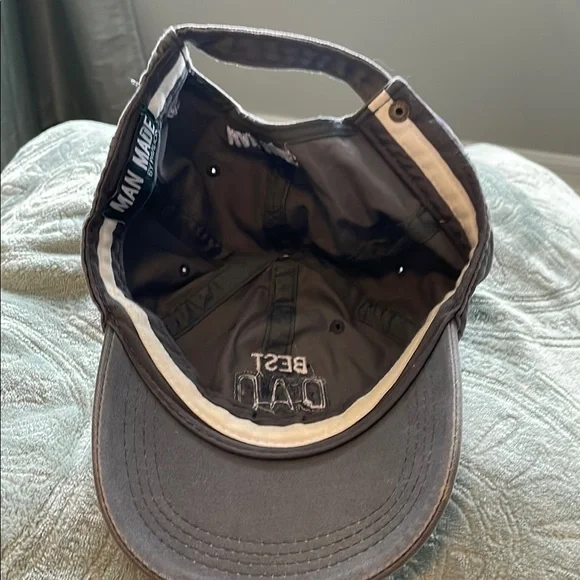Best Dad Ever Distressed Gray Cap - Picture 2 of 7